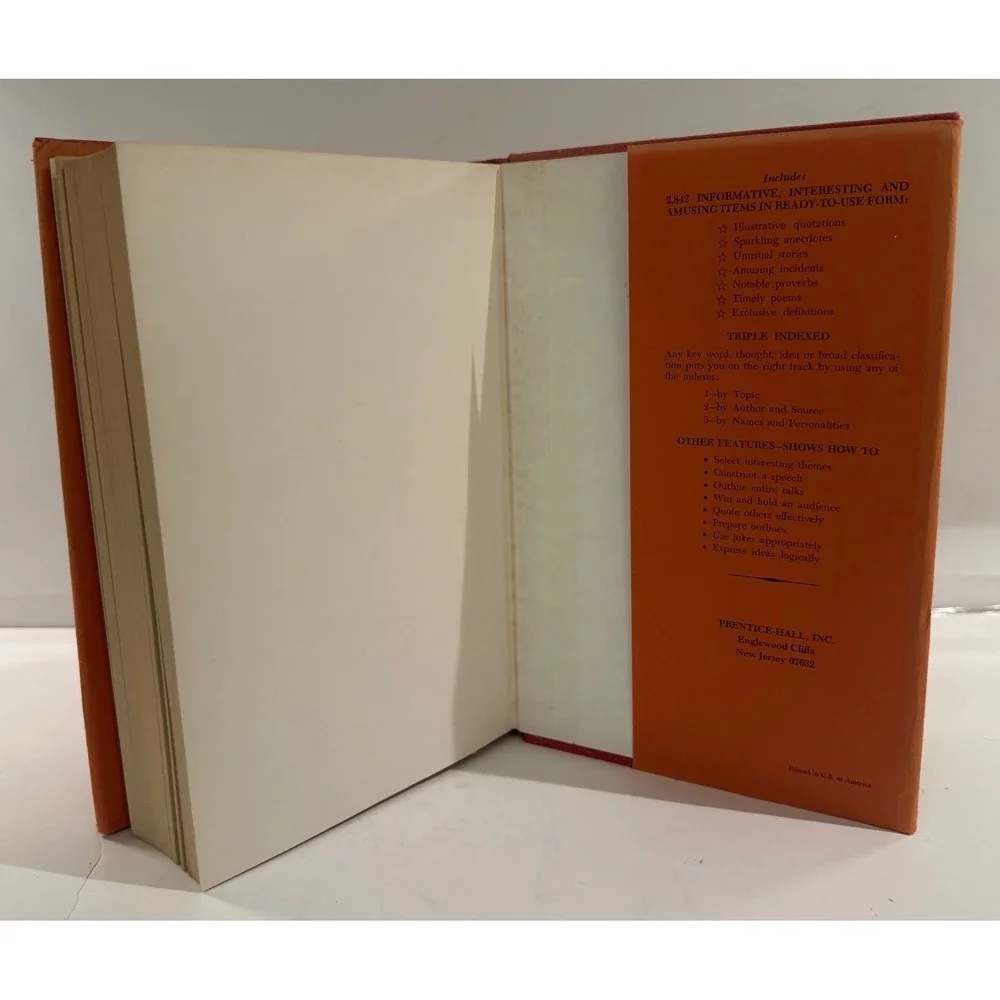Vtg Braude's Handbook‎ of Stories for Toastmasters & Speakers Hardback 12th